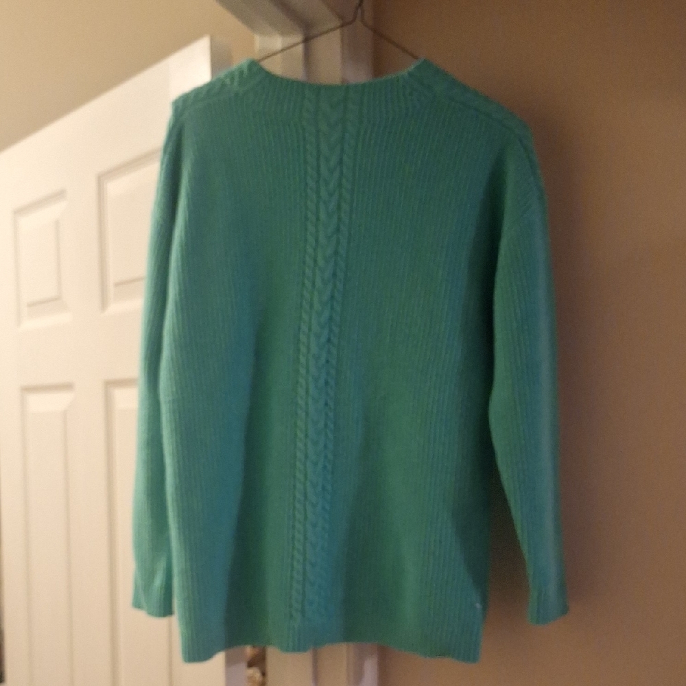Talbots Teal Crew Neck Sweater